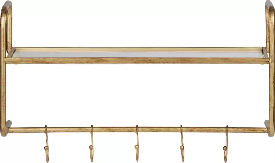 BePureHome Hatstand Hangende Kapstok Metaal Antique Brass 40x63x23