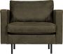 BePureHome Rodeo Classic Fauteuil Recycle Leer Army 83x98x88 - Thumbnail 2