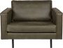 BePureHome Rodeo Fauteuil Recycle Leer Army 85x105x86 - Thumbnail 1