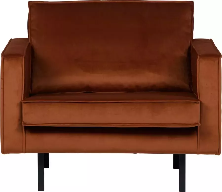 BePureHome Rodeo Fauteuil Velvet Roest 85x105x86