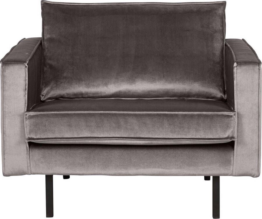 BePureHome Rodeo Fauteuil Velvet Taupe 85x105x86