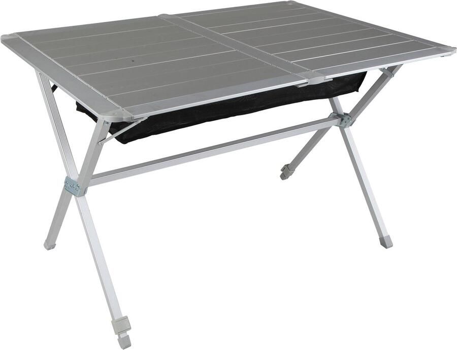 Berger Campingtafel met Oprolbaar Tafelblad 115x80cm Klaptafel Verstelbare Hoogte Inklapbaar Camping Tafel Tuintafel Opvouwbare Eettafel Balkon Tuin Terras