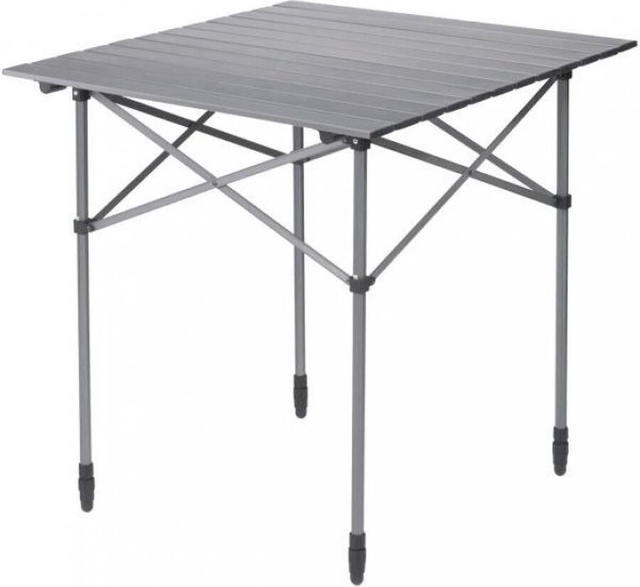 Berger Velino campingtafel met rolblad aluminium 70 x 70 cm