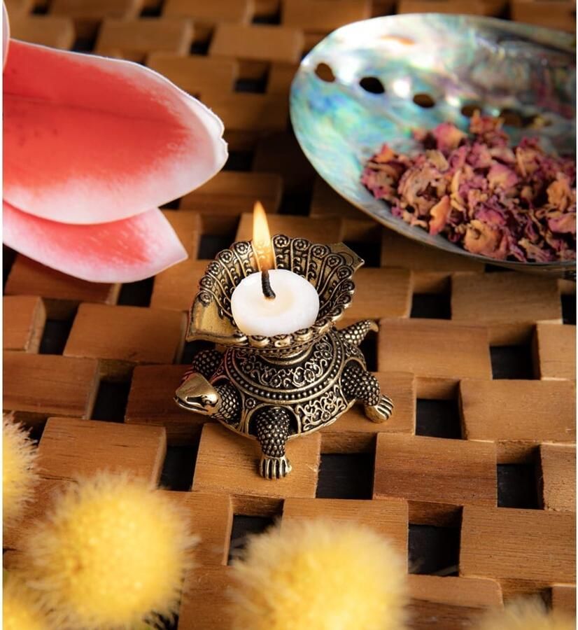 BERK Ghee Lamp Schildpad Messing