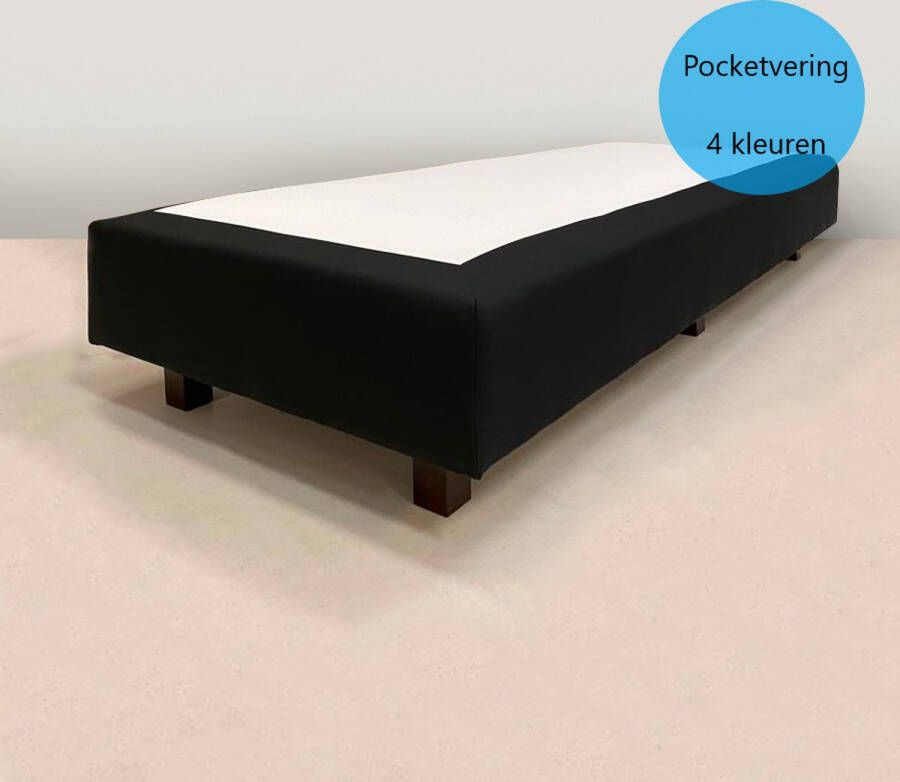 Berkbedding Losse boxspring Pocketvering boxspringonderstel boxspringbedbodem zonder matras 100x200 cm BRUIN