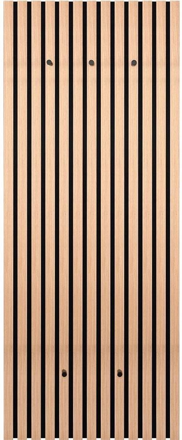 BES LED Kapstok Trion Geve Wandgarderobe 50x125cm Eiken MDF
