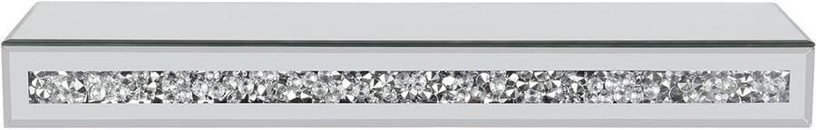 BES LED Wandplank Trion Glitt 50x15cm Spiegelglas Glittereffect Kunststof