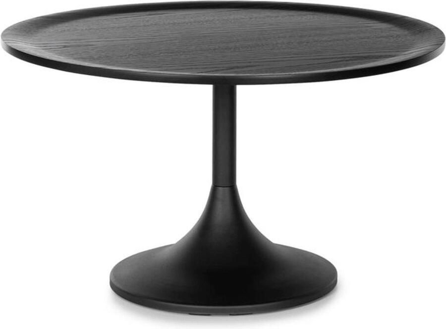 Besoa Big Visby koffietafel 70x41 5cm (ØxH) metaal multiplex eikenfineer