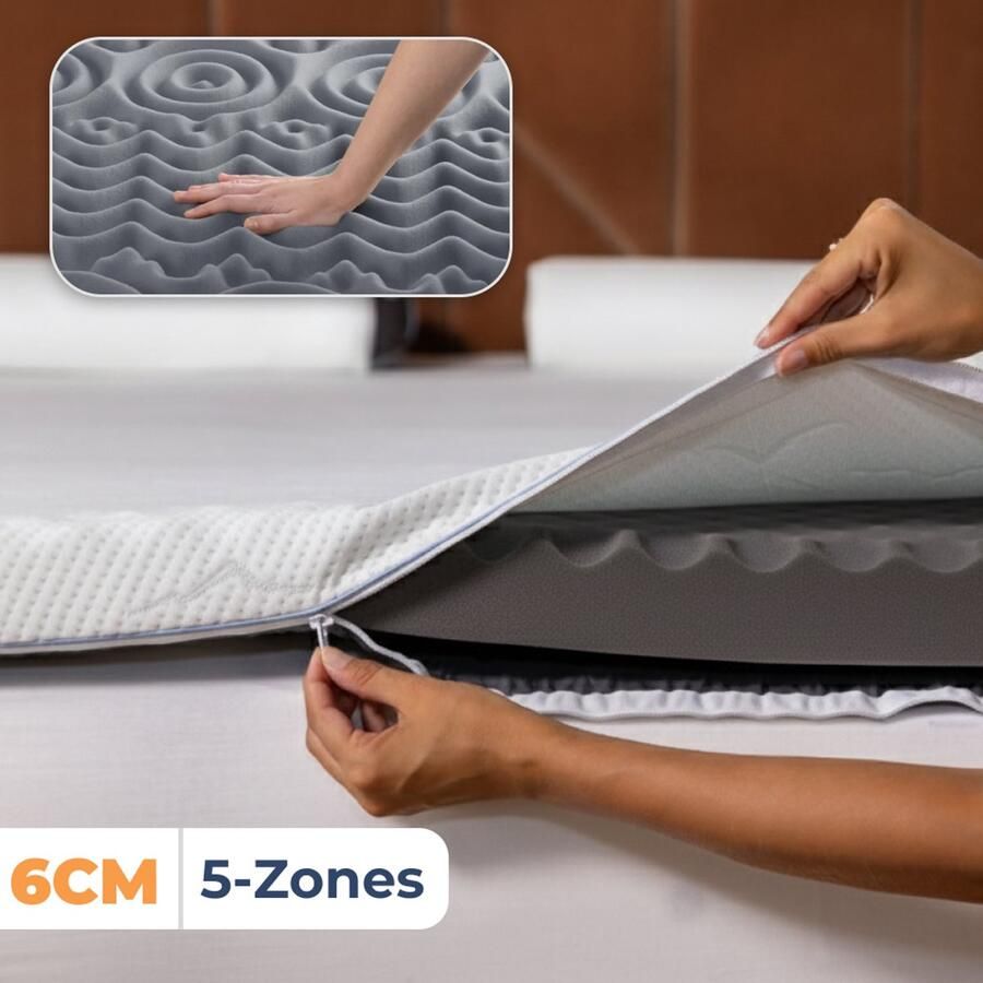 Best Life Matras Topper 180x210 Topdekmatras Topmatras 6 CM