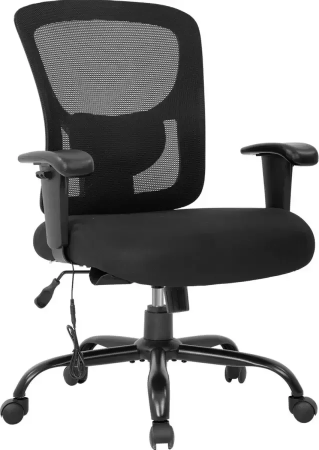 BEST OFFICE BM-BT9031-Black Ergonomische bureaustoel Verstelbaar Met massagefunctie Zwart