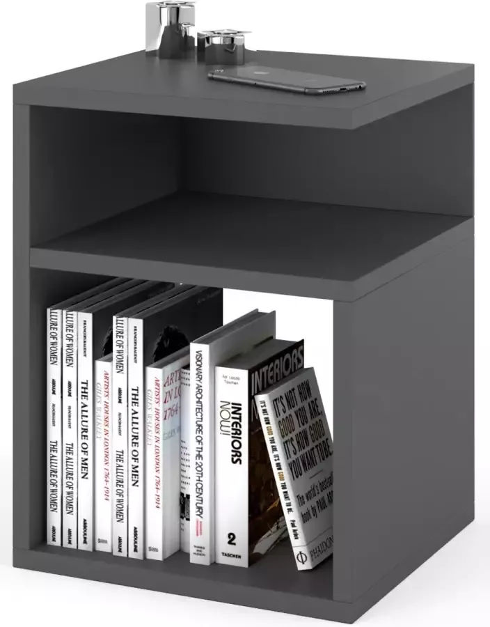 Beste Prijss Beste Prijs Nachtkastje wotan grey 30 4 x 43 x 32 5 cm - Foto 2