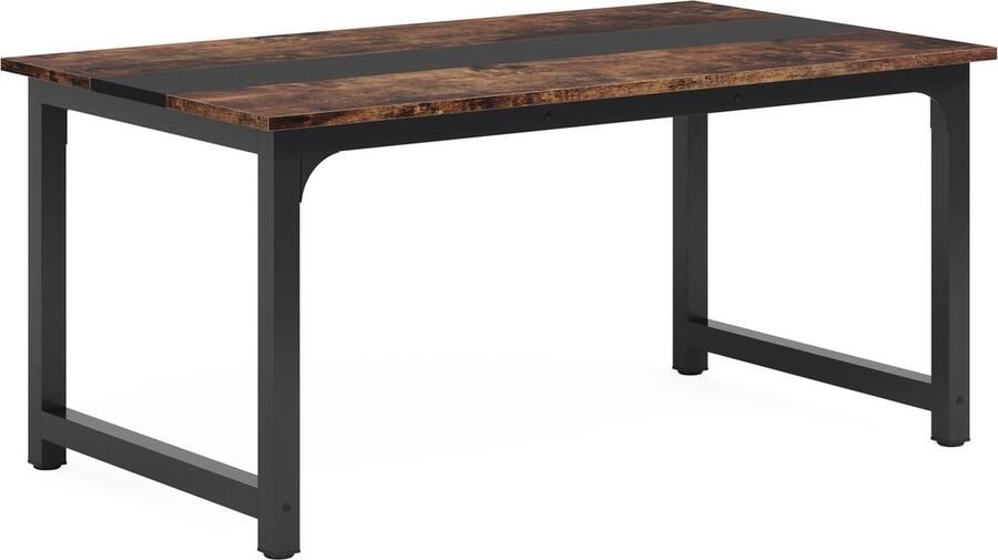 BestelBlij Eettafel Chocolade bruin Geschikt voor 4-6 personen Industriële keukentafel 160x80x75 cm