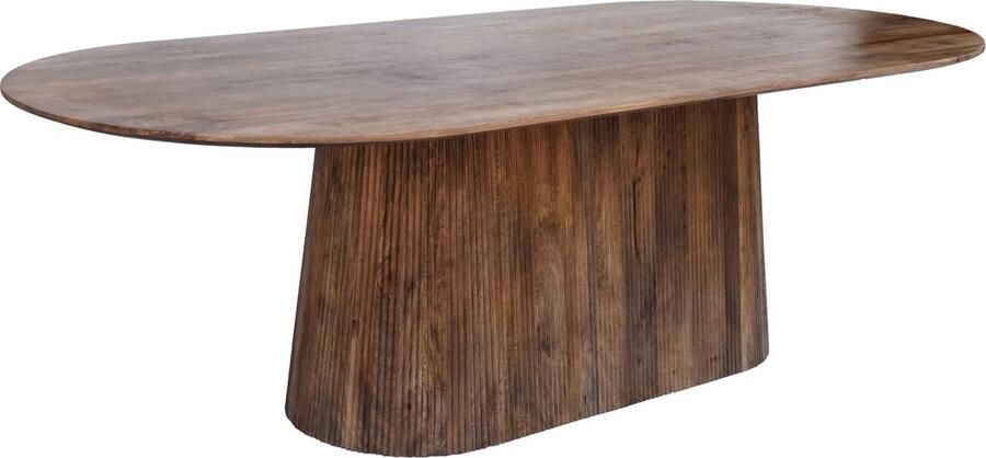 BestHomeDeals Eettafel Commodore Ovaal Naturel Mangohout 180cm x 100cm