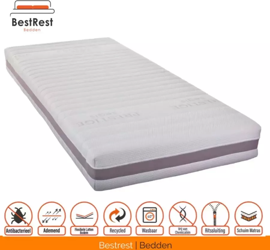 Bestrest Bedden Prestige Pocket Aegis 500 Koudschuim HR Koudschuim matras circa 21cm dik 100x210cm