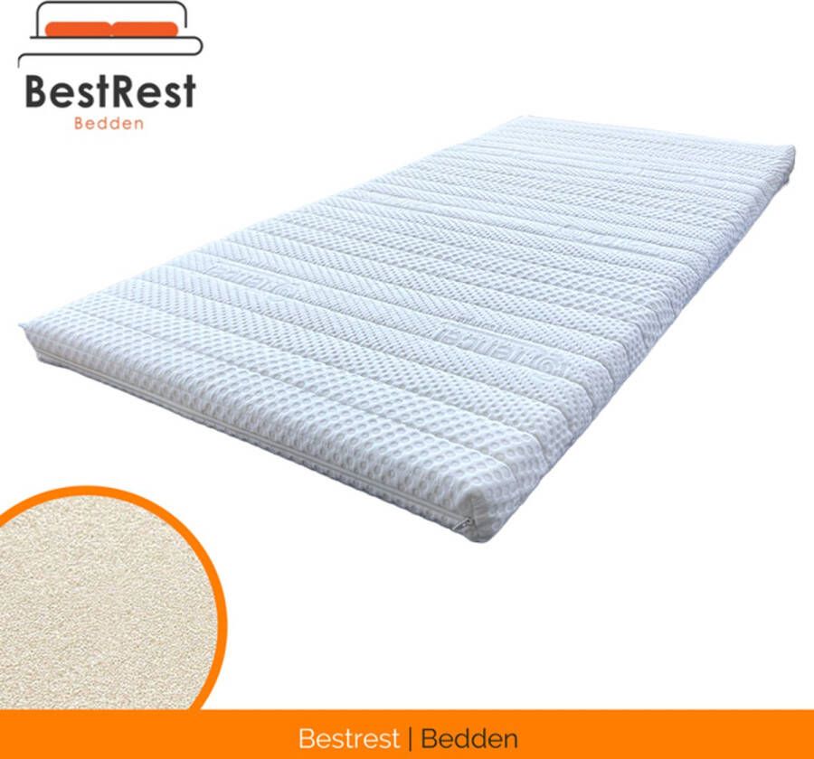 Bestrest Bedden Traagschuim Topdekmatras Tencel Hoes Nasa Traagschuim 7cm dik Ergonomisch 90x220cm