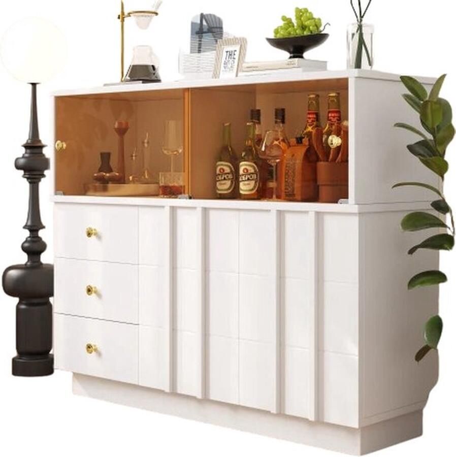 Mrs. Jones Dressoir Wit Buffetkast Dressoir Kasten Dressoirs Woonkamer Met Opbergplanken