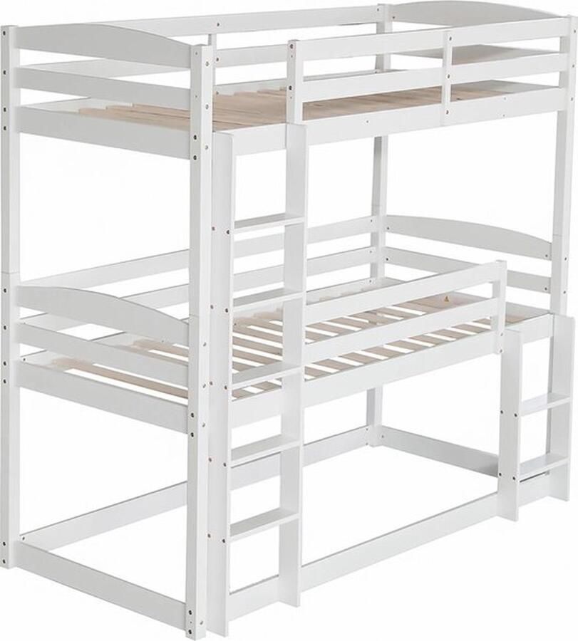 Betaalbare goederen Peuterbed 90x200cm Trippelbed Kinderbed Stapelbed Voor Kinderen Hoogslaper