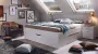 Beter Bed Basic Bed Butiken met 3 laden hoofdbord en nachtkasten 140 x 200 cm alpine wit - Thumbnail 4