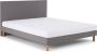 Beter Bed Basic Bed Eazi inclusief hoofdbord en matras 120 x 200 cm lichtgrijs - Thumbnail 1