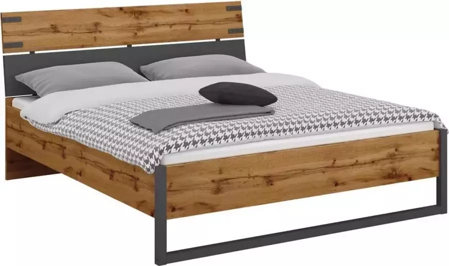 Beter Bed Basic Bed Edinburgh 140 x 200 cm eiken grijs