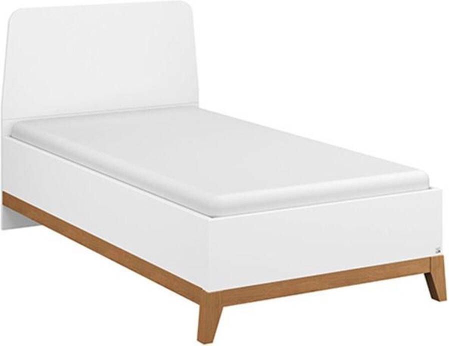 Beter Bed Basic Bed Nevada 90 x 200 cm wit-eiken
