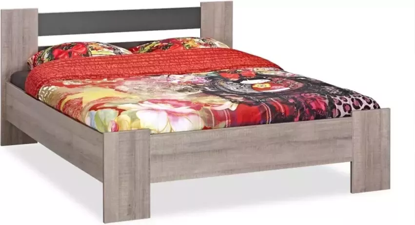 Maxi Beter Bed Basic bed Young 140 x 200 cm donkergrijs