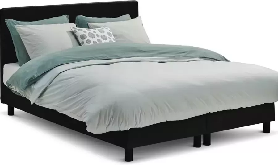 Beter Bed Basic Beter Bed Ambra Complete Boxspring met Easy Pocket Matras 120x200 cm Zwart