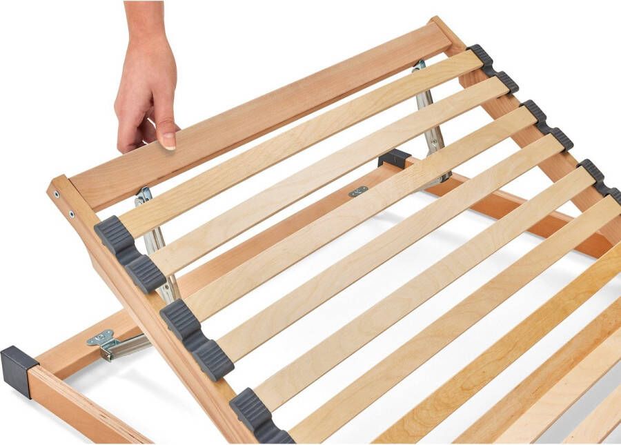 Beter Bed Basic Beter Bed Bossflex 200 Lattenbodem 80 x 200 cm Handverstelbaar Bedbodem Max. 90kg Hout