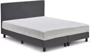 Beter Bed Basic Beter Bed Cisano Complete Boxspring met Easy Pocket Matras 120x200 cm Donkergrijs