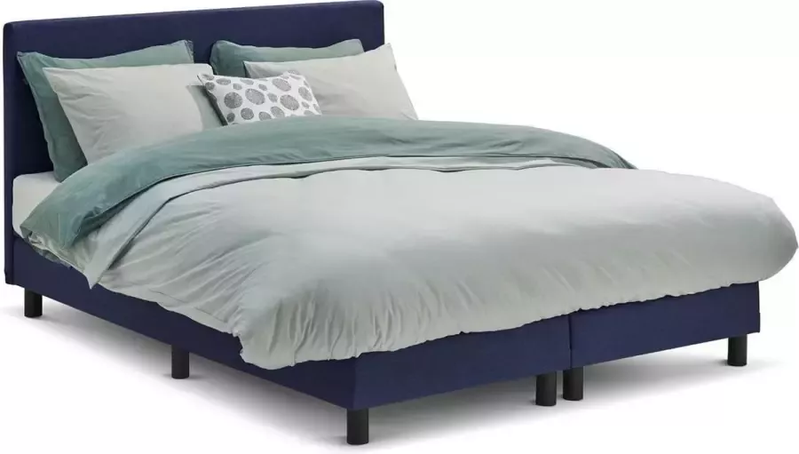 Beter Bed Basic Beter Bed Cisano Complete Boxspring met Easy Pocket Matras 140x200 cm Blauw