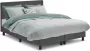 Beter Bed Basic Beter Bed Cisano Complete Boxspring met Silver Pocket Deluxe Foam Matras 120x210 cm Donkergrijs - Thumbnail 1