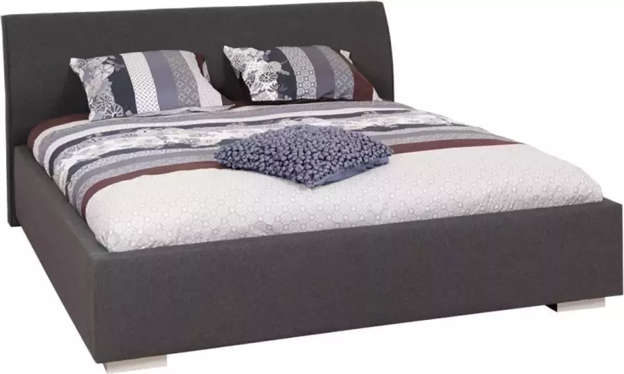 Beter Bed Basic Beter Bed Cosmos Bedframe Stof 140x200 cm Donkergrijs