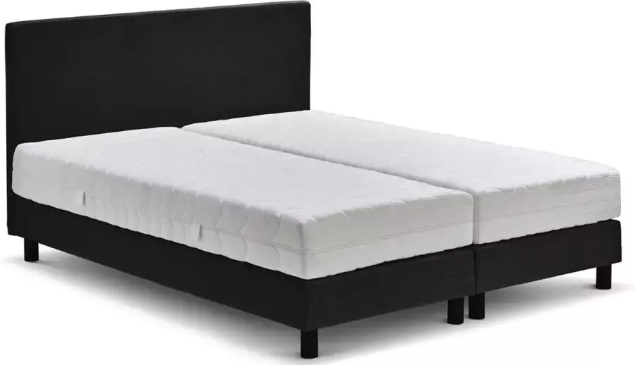 Beter Bed Basic box Ambra vlak met Easy Pocket matras 160 x 200 cm zwart - Foto 2