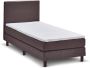 Beter Bed Basic Boxspring Bellino vlak met gestoffeerd matras 2-persoons 90 x 200 cm donkergrijs - Thumbnail 2