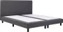 Beter Bed Basic Boxspring Cisano vlak zonder matras 180 x 210 cm donkergrijs - Thumbnail 1