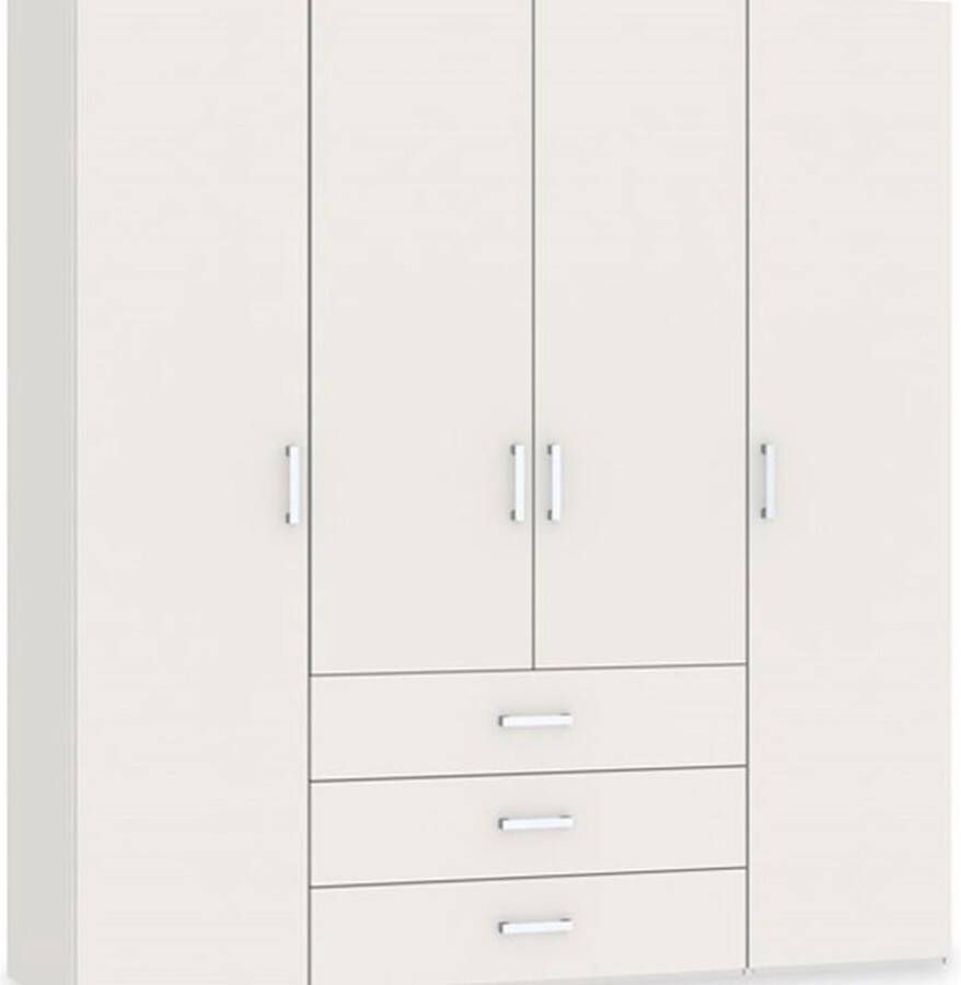 BBright Beter Bed Basic draaideurkast Compact 203 x 215 x 58 5 cm wit