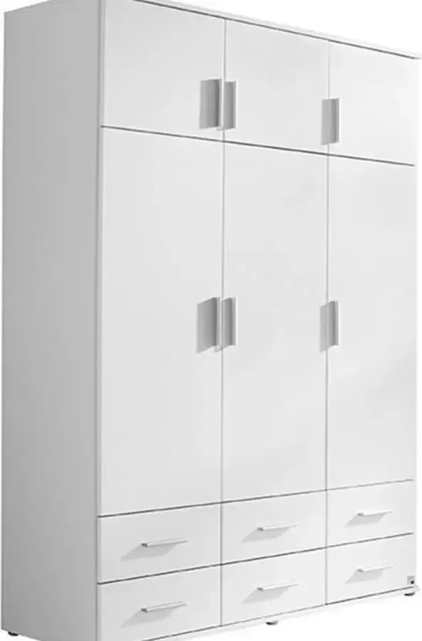 Beter Bed Basic draaideurkast Kemi 137 x 194 x 53 cm wit