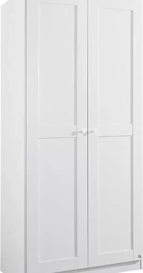 Beter Bed Basic draaideurkast Montana 91 x 197 x 54 cm wit