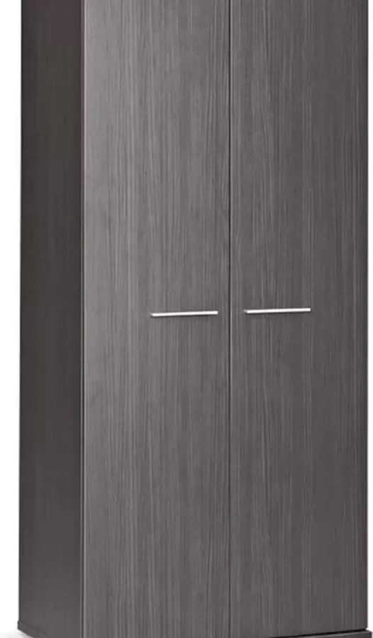 Maxi Draaideurkast Woody 90 x 200 x 58 cm donkergrijs