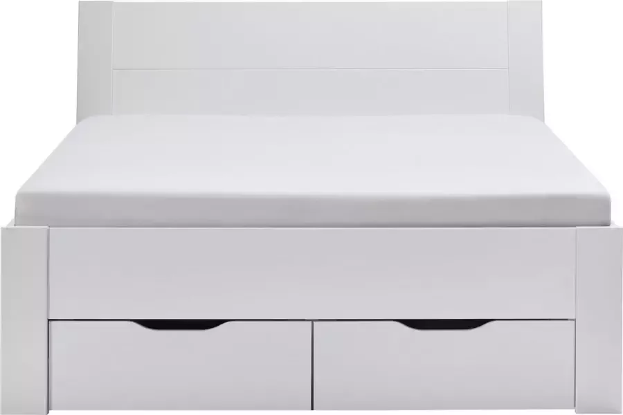 Beter Bed Beddenreus Bed Space met hoofdbord en opbergladen 90 x 200 cm wit