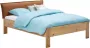 Beter Bed Beddenreus bed Space met lederlook hoofdbord 120 x 200 cm eiken + bruin - Thumbnail 2