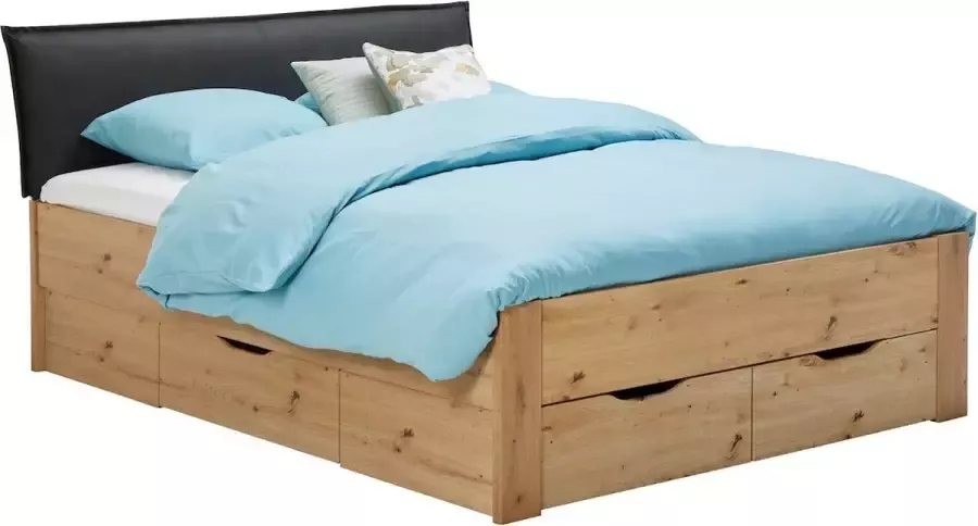 Beter Bed Beddenreus Bed Space met hoofdbord en opbergladen 140 x