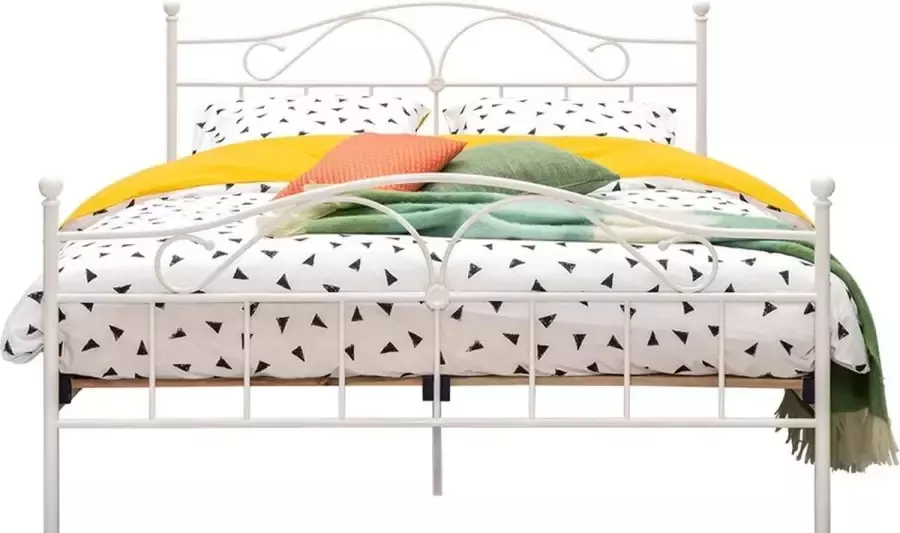 Beter Bed Beddenreus Quincy Metalen Bedframe 180x200 cm Wit