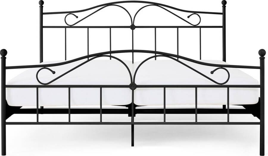 Beter Bed Beddenreus Quincy Metalen Bedframe 160x200 cm Zwart