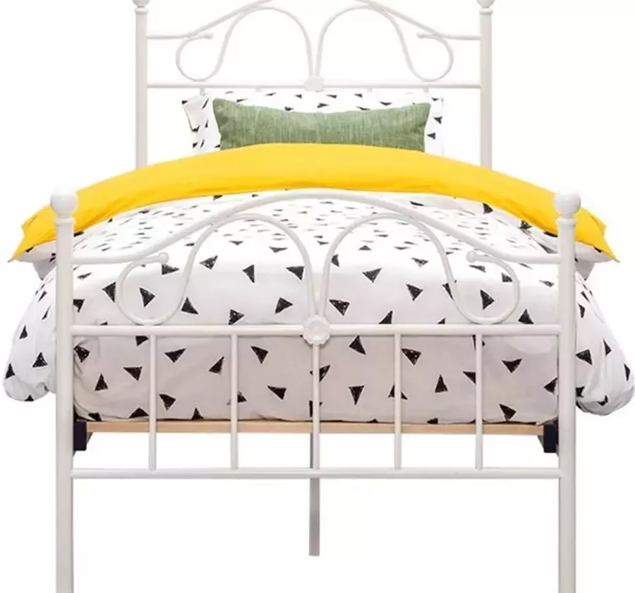 Beter Bed Beddenreus Quincy Metalen Bedframe 90x200 cm Wit - Foto 2