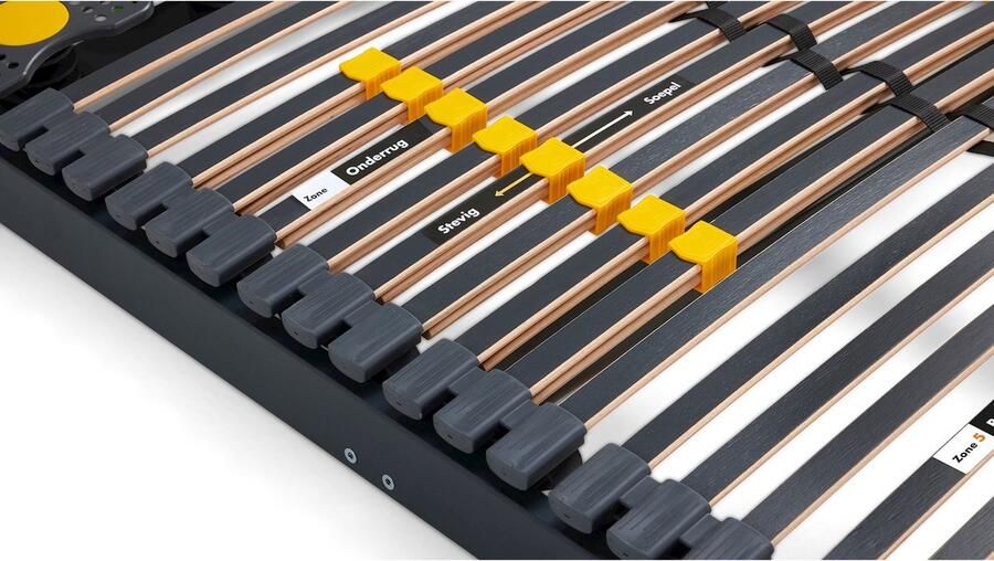 Beter Bed Select Beter Bed Bossflex 600 Lattenbodem 1+1 gratis Deluxe vlak Comfortzones 80 x 210 cm Tot 120 kg - Foto 2