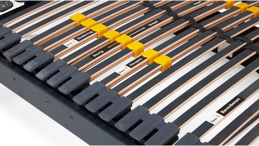 Beter Bed Select Beter Bed Bossflex 600 Lattenbodem 1+1 gratis Deluxe elektrisch verstelbaar bedraad 90 x 220 cm Tot 120 kg