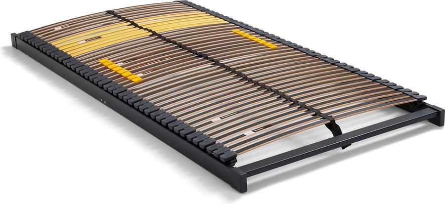 Beter Bed Select Beter Bed Bossflex 600 Lattenbodem 70 x 200 cm Bedbodem Vlak Max. 120kg Antraciet Geel - Foto 2