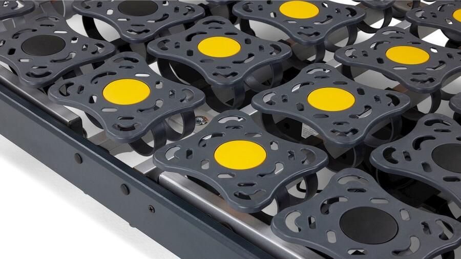 Beter Bed Select Schotelbodem Discflex elektrisch verstelbaar draadloos 120 x 200 cm antraciet geel