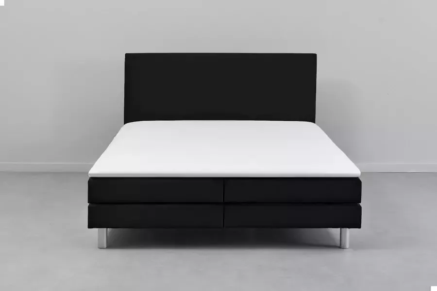 Beter Bed Basic Beddenreus Box Colorado vlak met gestoffeerd matras Tweepersoons 140 x 200 cm Zwart - Foto 5